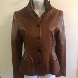 Ralph Lauren Black Label Leather Jacket S M 8